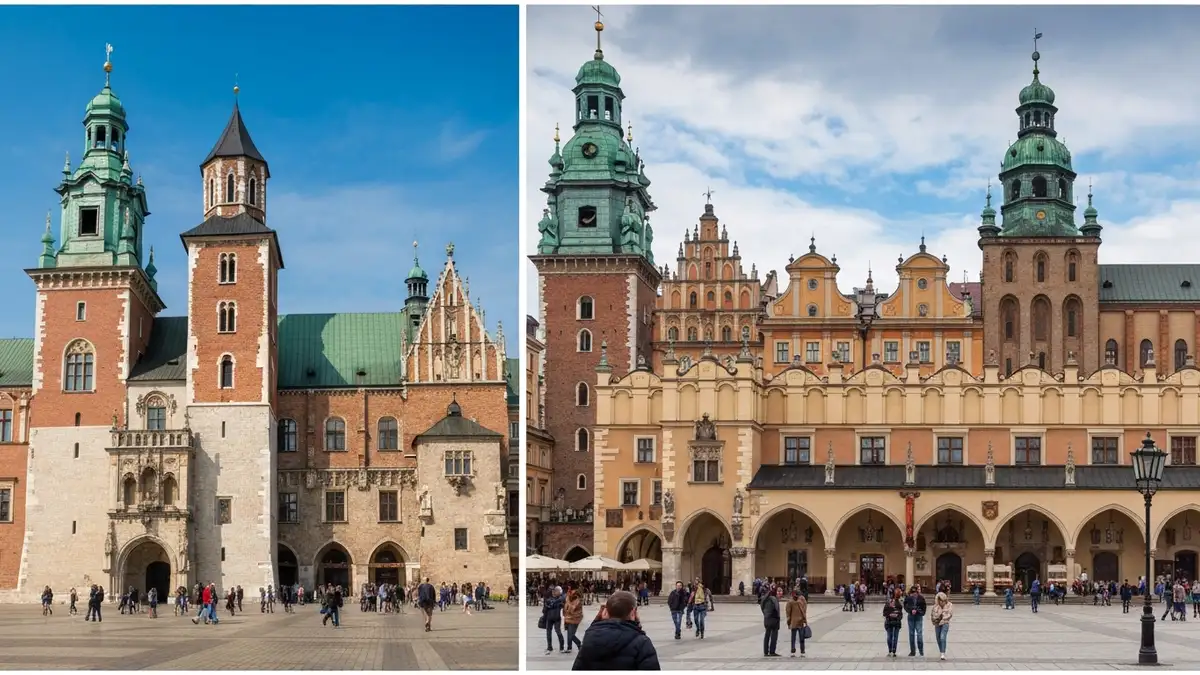 Wawel, Rynek Główny i Sukiennice - główne atrakcje Krakowa wymagające biletów wstępu
