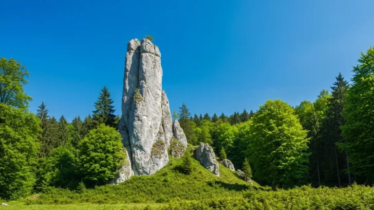 Maczuga Herkulesa - charakterystyczna skalna formacja w Ojcowskim Parku Narodowym