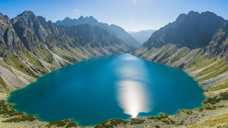 Morskie Oko jezioro turkusowa woda Tatry Wysoki Wierch