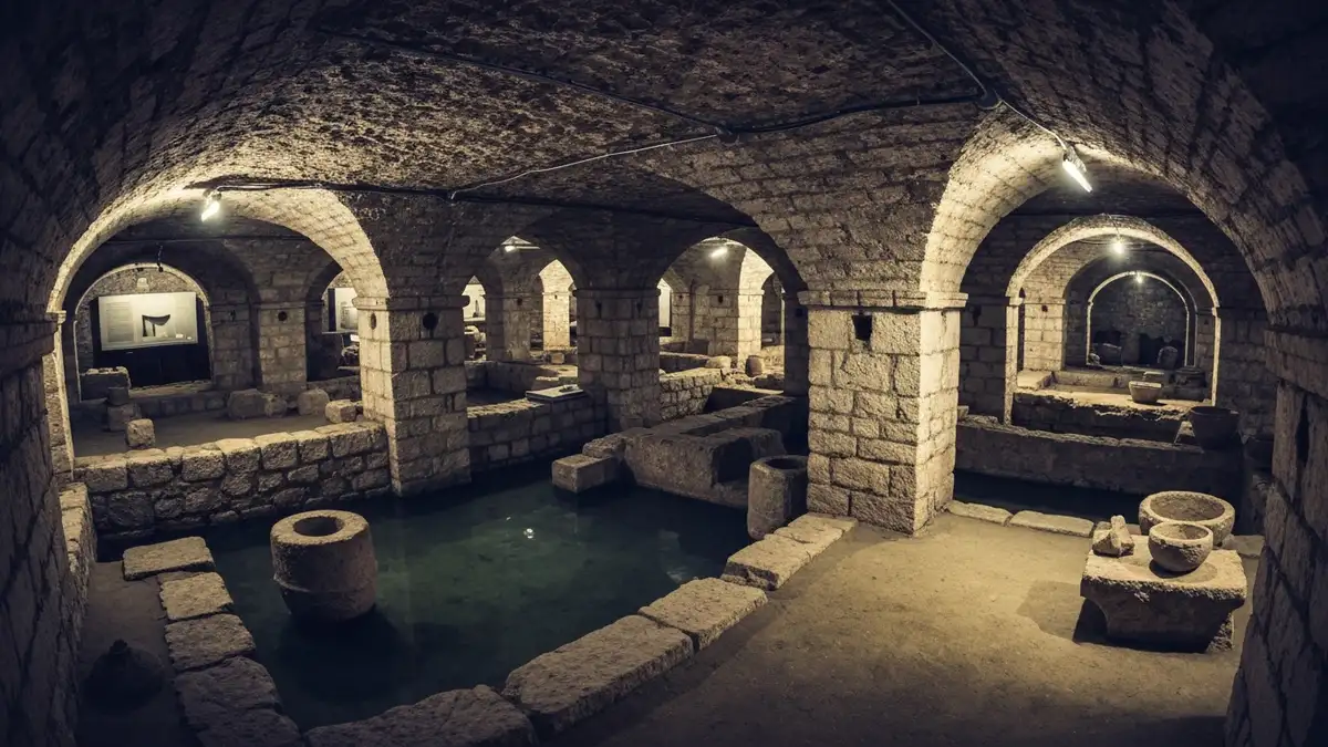 Podziemia Rynku Głównego w Krakowie - muzeum archeologiczne z średniowiecznymi artefaktami
